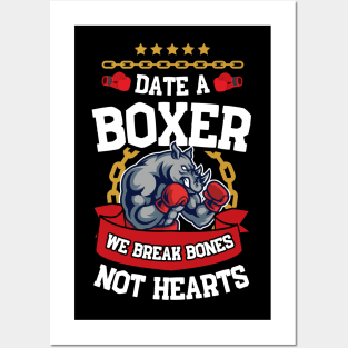 Date A Boxer Posters and Art